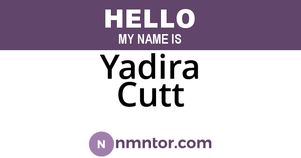 Yadira Cutt