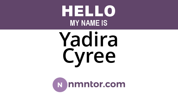 Yadira Cyree