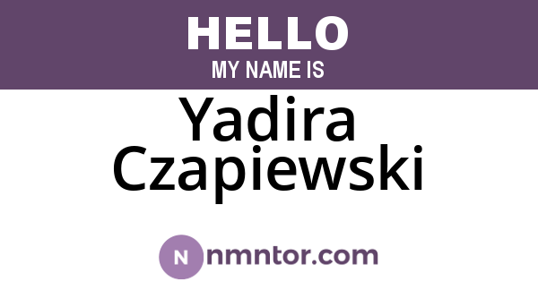 Yadira Czapiewski