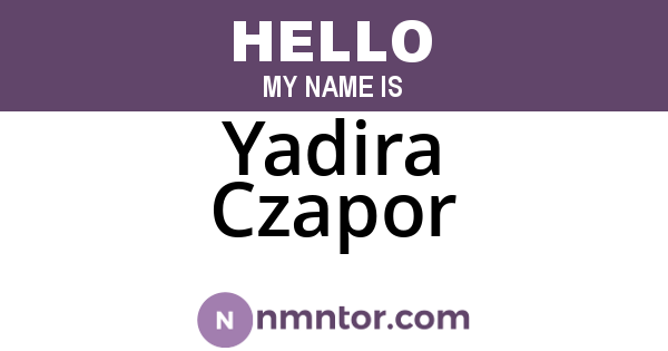 Yadira Czapor