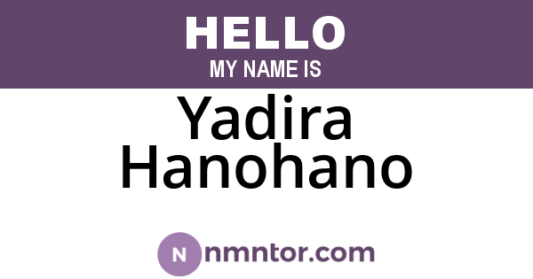 Yadira Hanohano