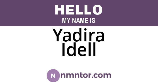 Yadira Idell