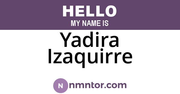 Yadira Izaquirre