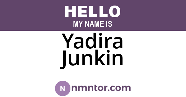 Yadira Junkin