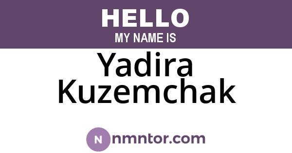 Yadira Kuzemchak