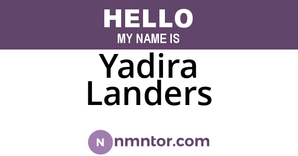 Yadira Landers