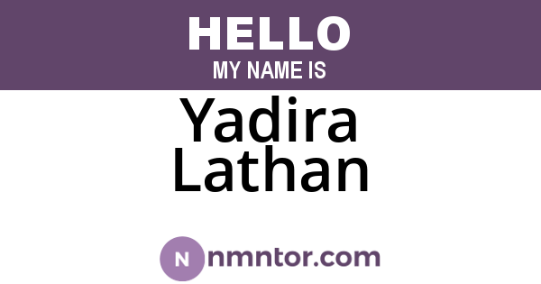 Yadira Lathan