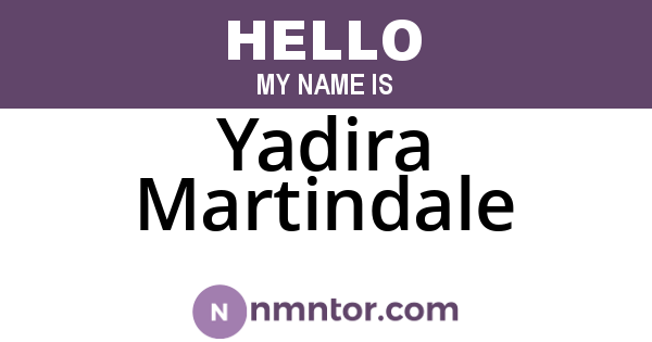 Yadira Martindale