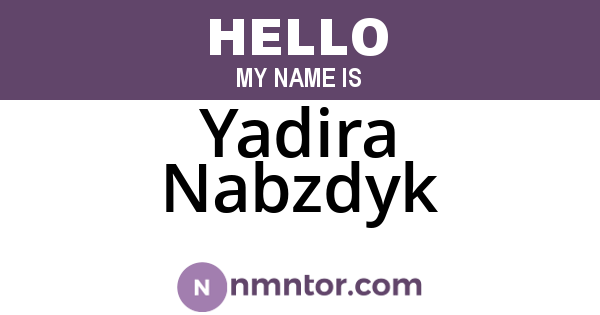 Yadira Nabzdyk