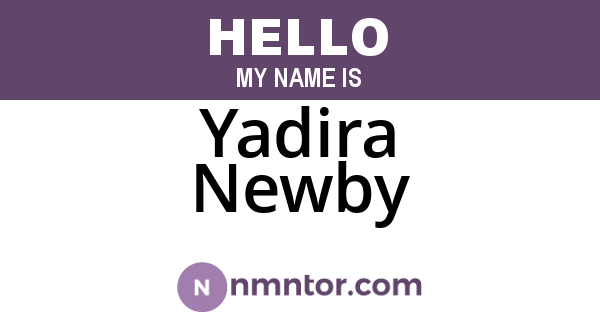 Yadira Newby