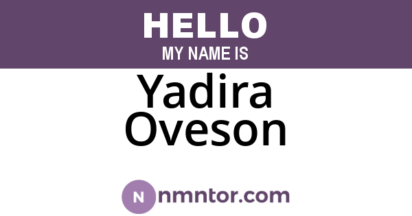 Yadira Oveson
