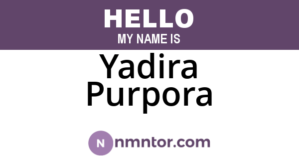 Yadira Purpora