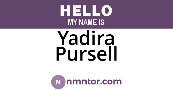 Yadira Pursell