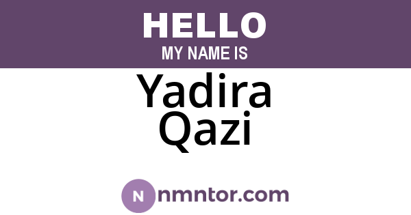 Yadira Qazi