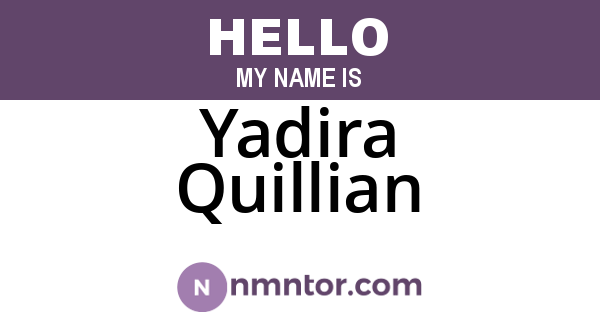 Yadira Quillian