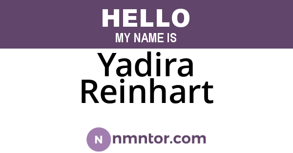 Yadira Reinhart