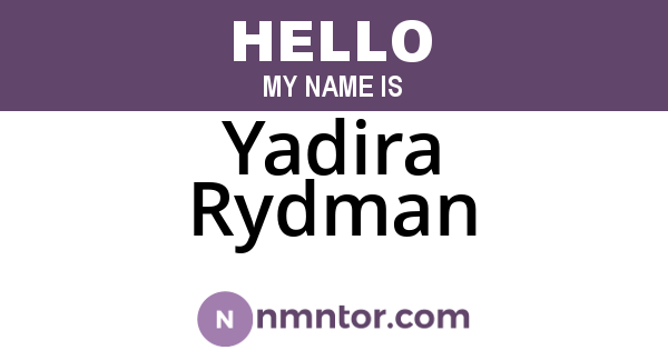 Yadira Rydman