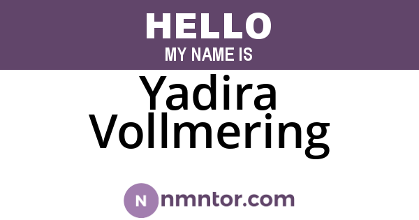 Yadira Vollmering