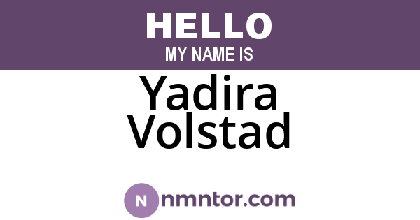 Yadira Volstad
