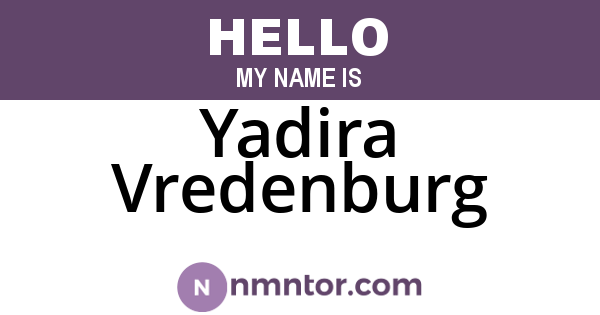 Yadira Vredenburg