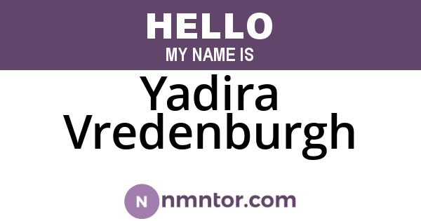 Yadira Vredenburgh