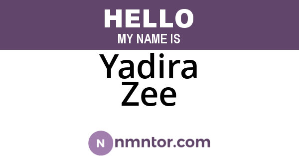 Yadira Zee