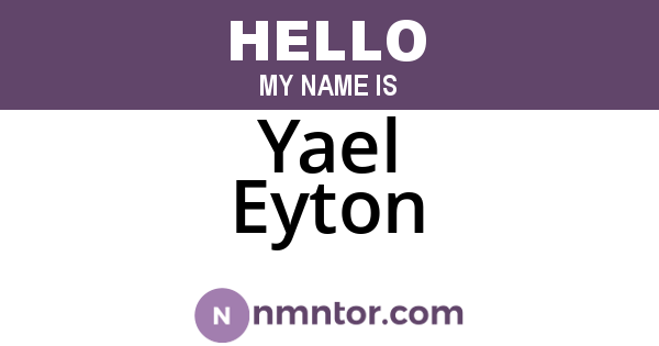 Yael Eyton