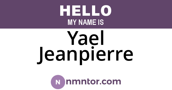Yael Jeanpierre