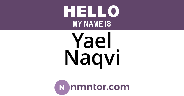 Yael Naqvi