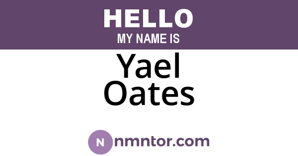 Yael Oates