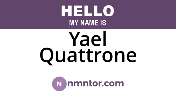 Yael Quattrone