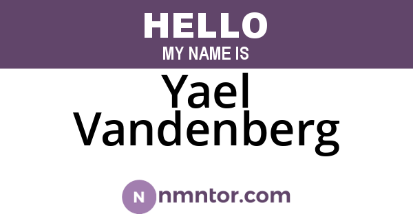 Yael Vandenberg