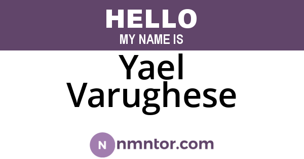 Yael Varughese