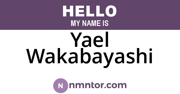 Yael Wakabayashi