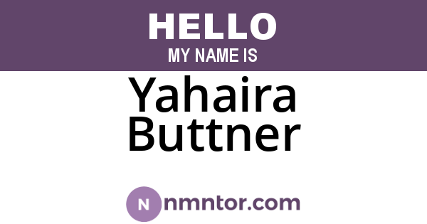 Yahaira Buttner