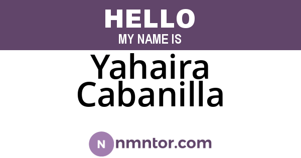 Yahaira Cabanilla