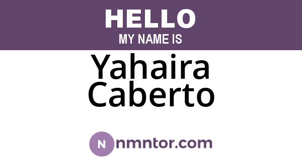Yahaira Caberto