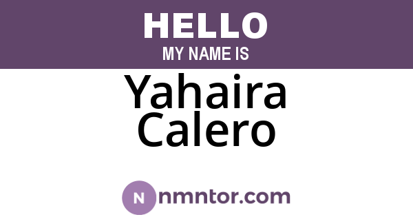 Yahaira Calero