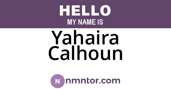 Yahaira Calhoun