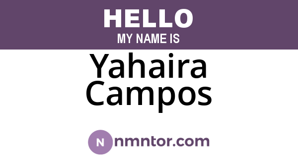 Yahaira Campos