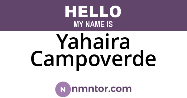Yahaira Campoverde