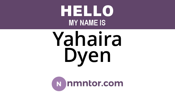 Yahaira Dyen