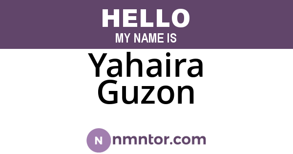 Yahaira Guzon