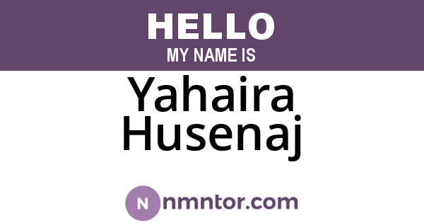 Yahaira Husenaj
