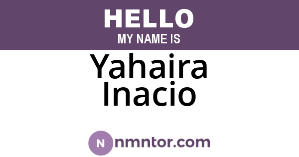 Yahaira Inacio