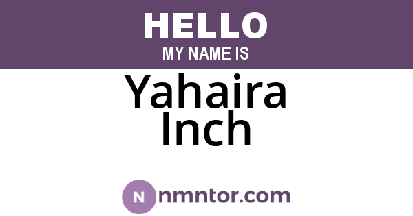 Yahaira Inch