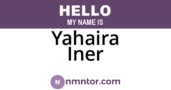 Yahaira Iner