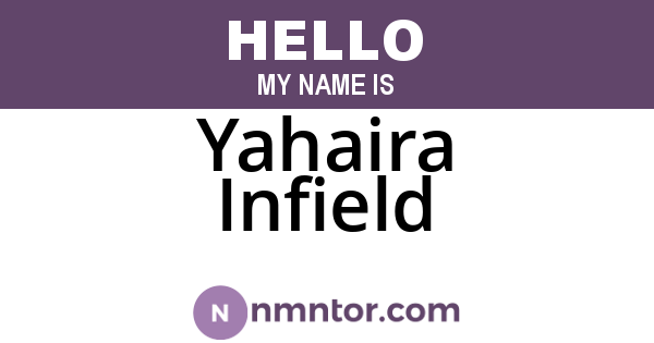 Yahaira Infield