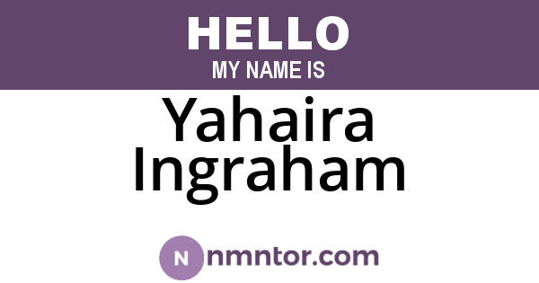 Yahaira Ingraham