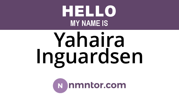 Yahaira Inguardsen